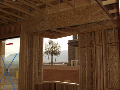 Kitchen corner window and soffit