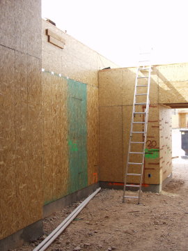 All Tile Wall in Courtyard